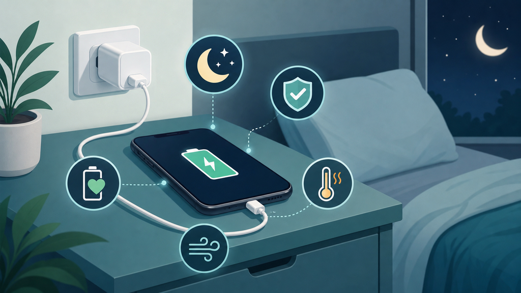 Overnight phone charging overview