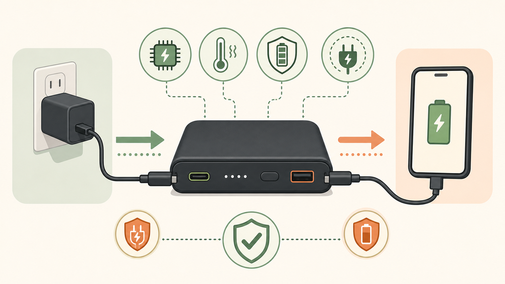 Pass-through charging power flow diagram