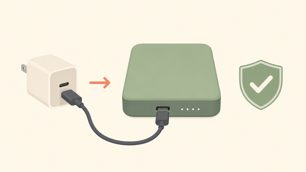 Power bank input rating and charger match