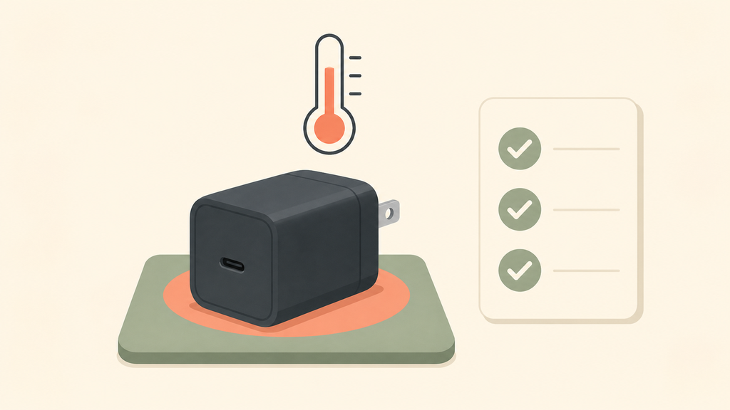 Simple charger heat testing checklist
