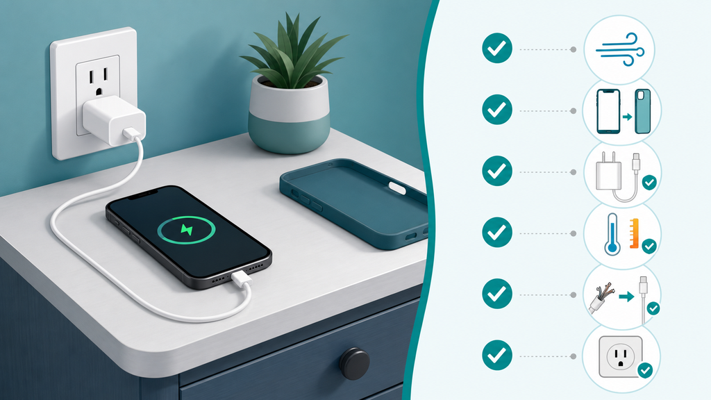 Safe overnight charging checklist