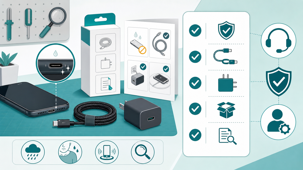 Wet charging port customer support checklist