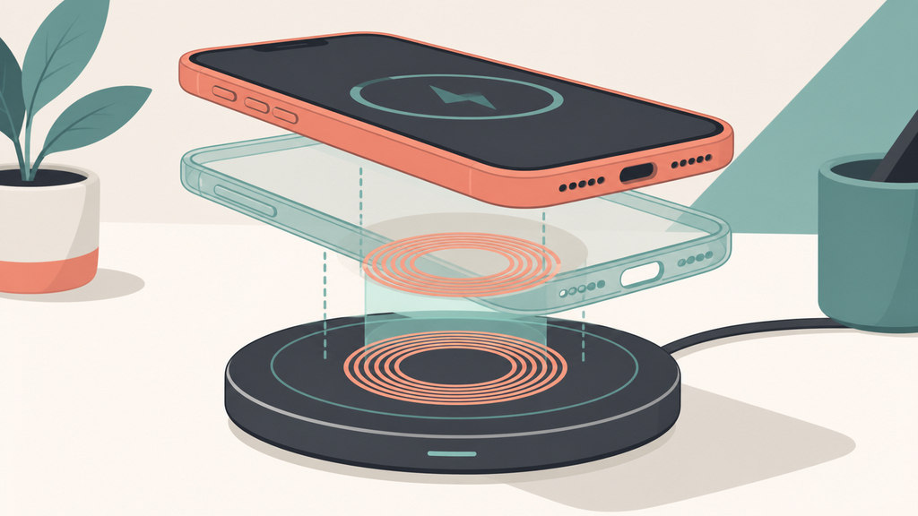 Wireless charger working through a phone case