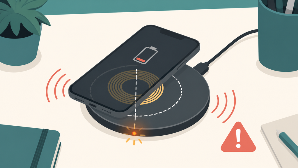Wireless charger blinking and not charging