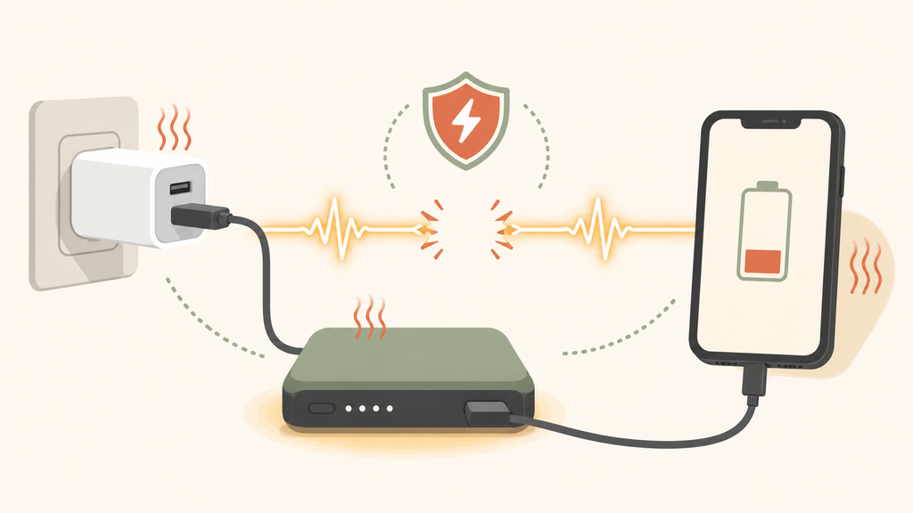 Adapter and power bank unstable output