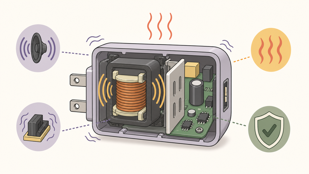 Charger internal buzzing causes