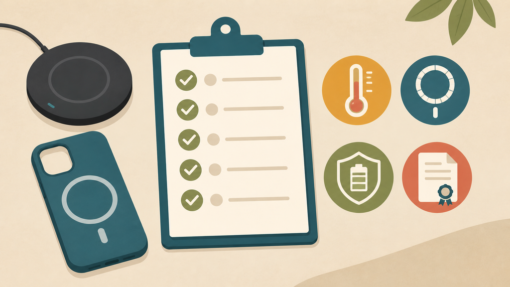Wireless charger battery health checklist