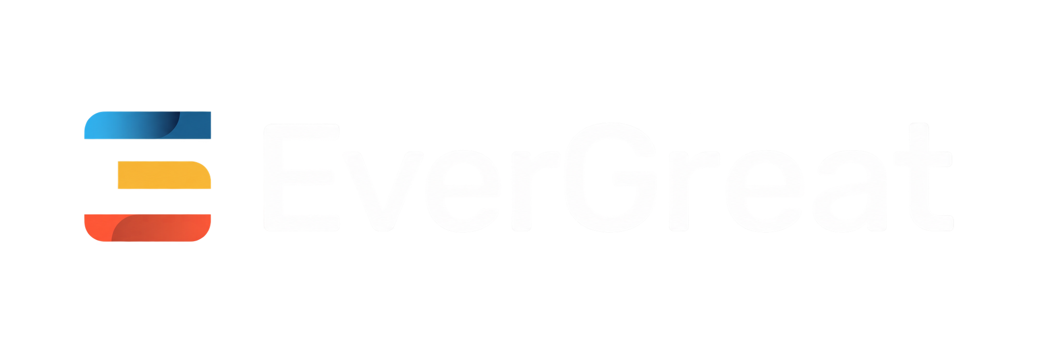 EverGreat logo white on transparent background